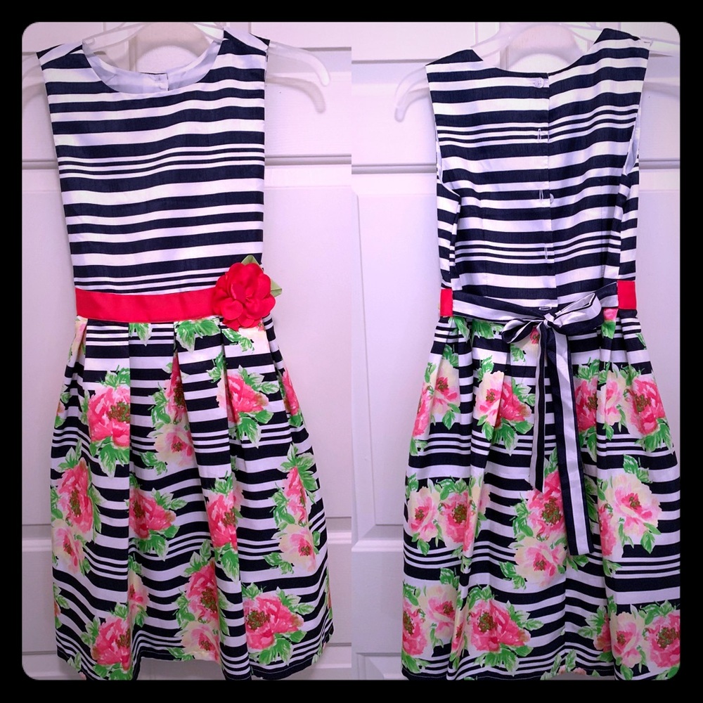 Easter Dress White and blue - Girls